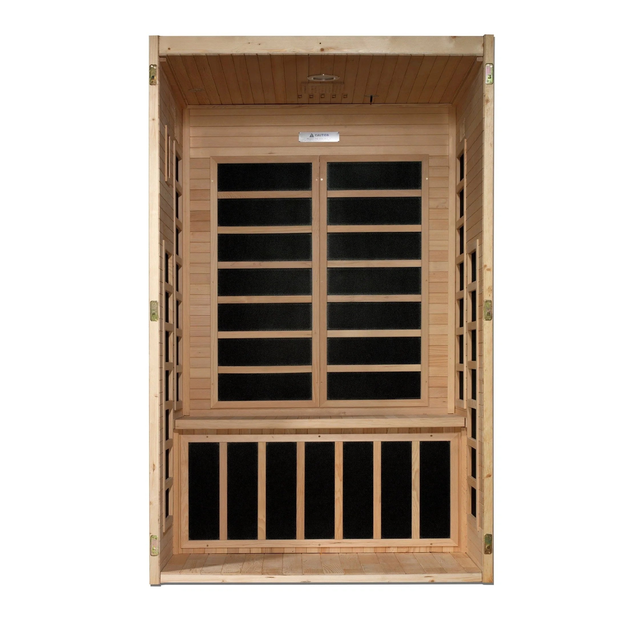 Dynamic "Santiago" 2-person Low EMF FAR Infrared Sauna DYN-6209-01 - side profile