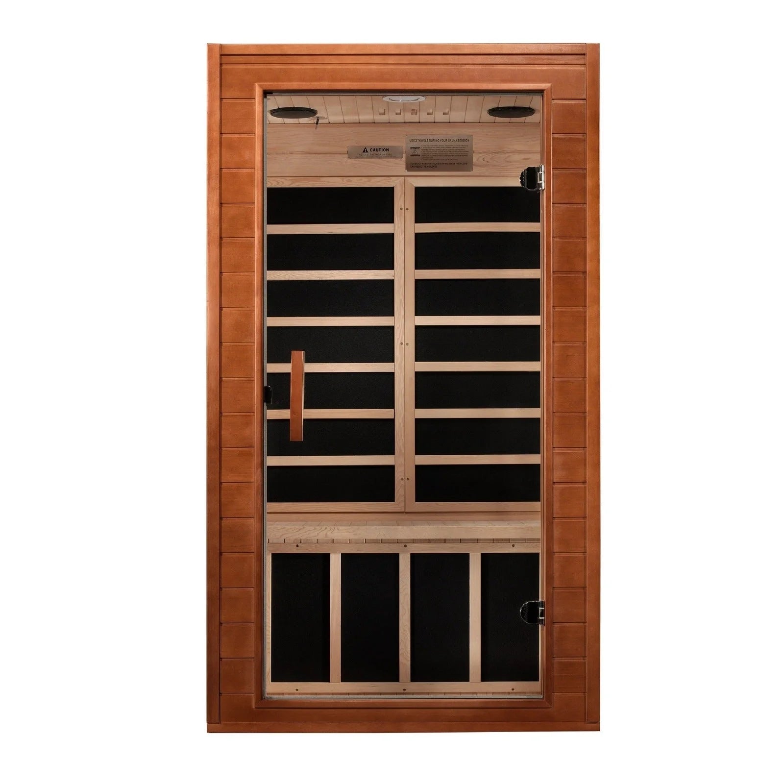 Dynamic "Avila" 1-2-person Low EMF FAR Infrared Sauna DYN-6103-01 - rear view