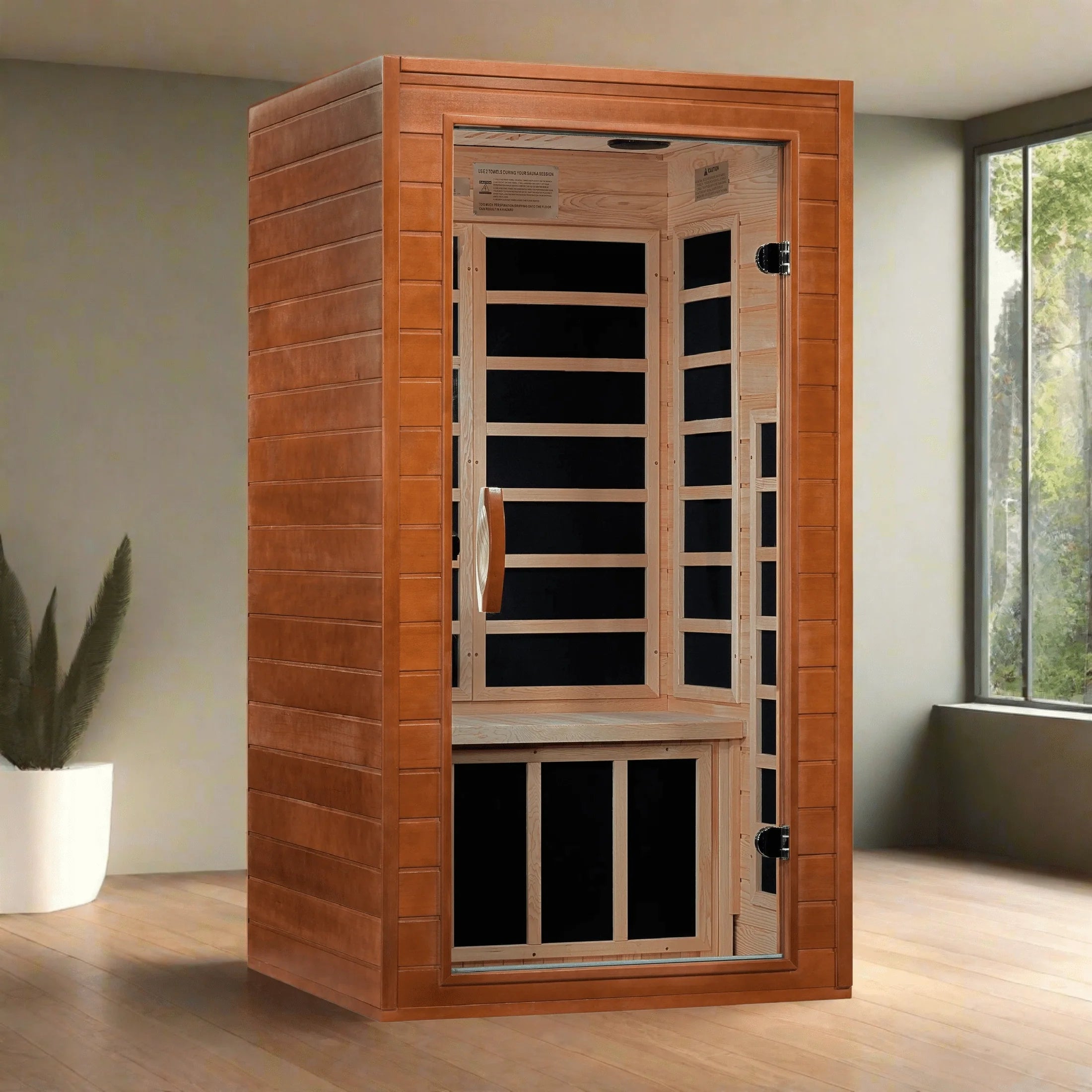 Dynamic "Avila" 1-2-person Low EMF FAR Infrared Sauna DYN-6103-01 - package contents