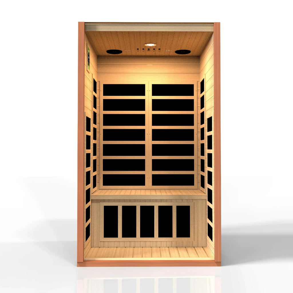 Dynamic "Avila" 1-2-person Low EMF FAR Infrared Sauna DYN-6103-01 - door detail