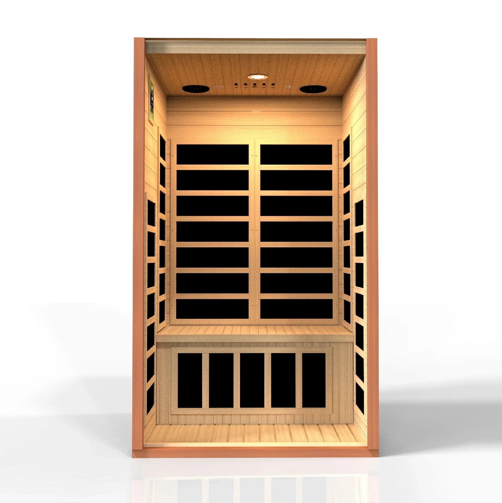 Dynamic "Avila" 1-2-person Low EMF FAR Infrared Sauna DYN-6103-01 - door detail