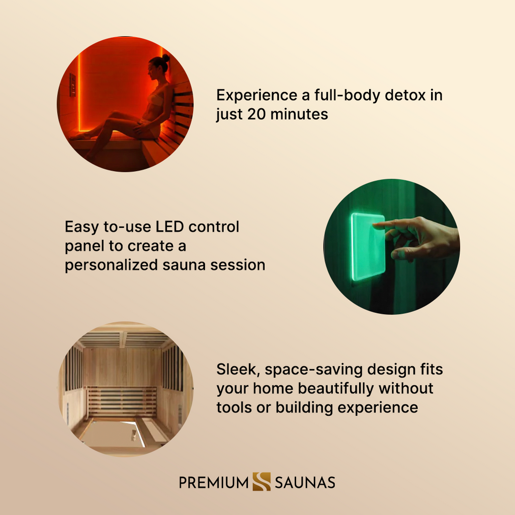 Dynamic Barcelona Elite 1-2-person Ultra Low EMF FAR Infrared Sauna - DYN-6106-01 Elite - interior detail