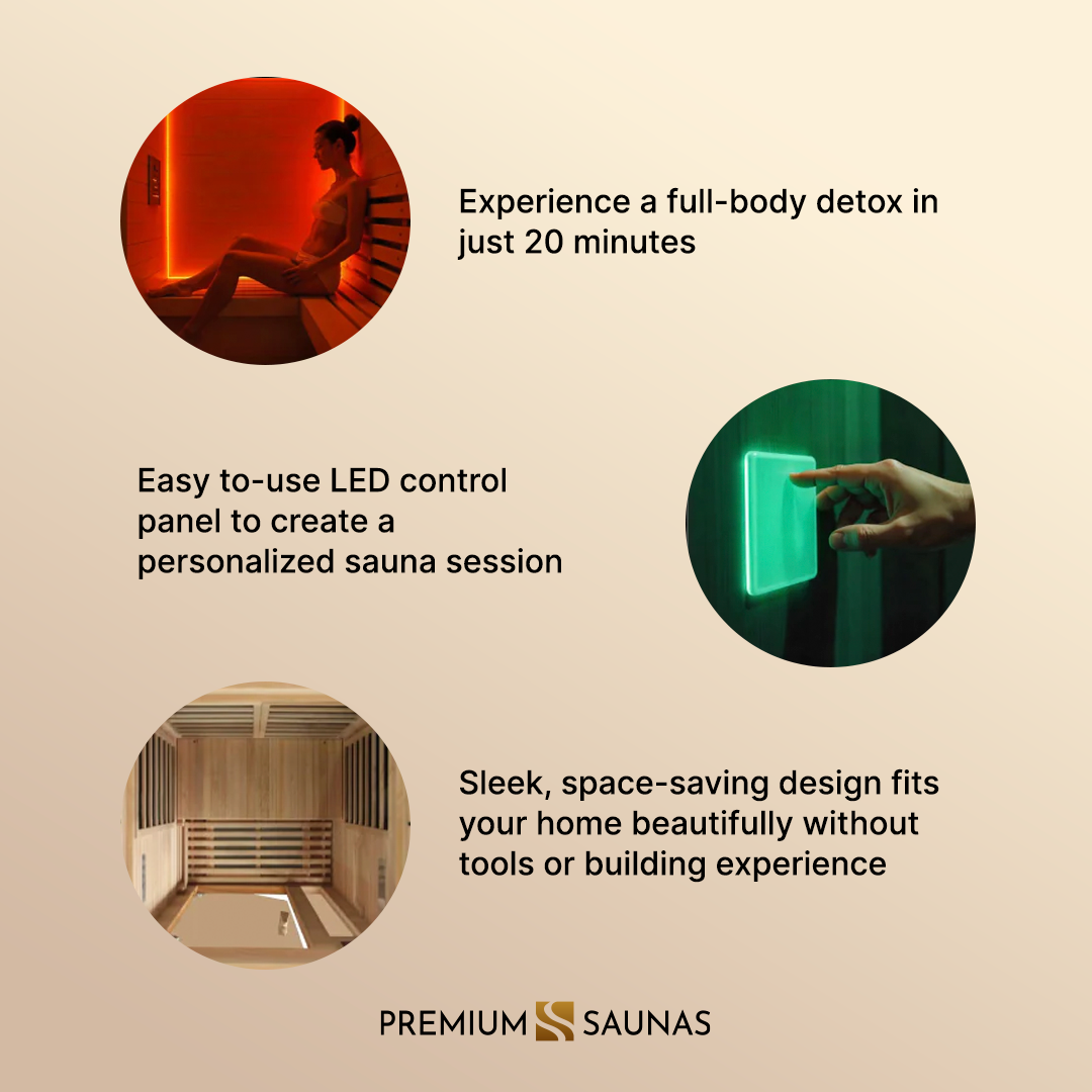 Dynamic Barcelona Elite 1-2-person Ultra Low EMF FAR Infrared Sauna - DYN-6106-01 Elite - interior detail