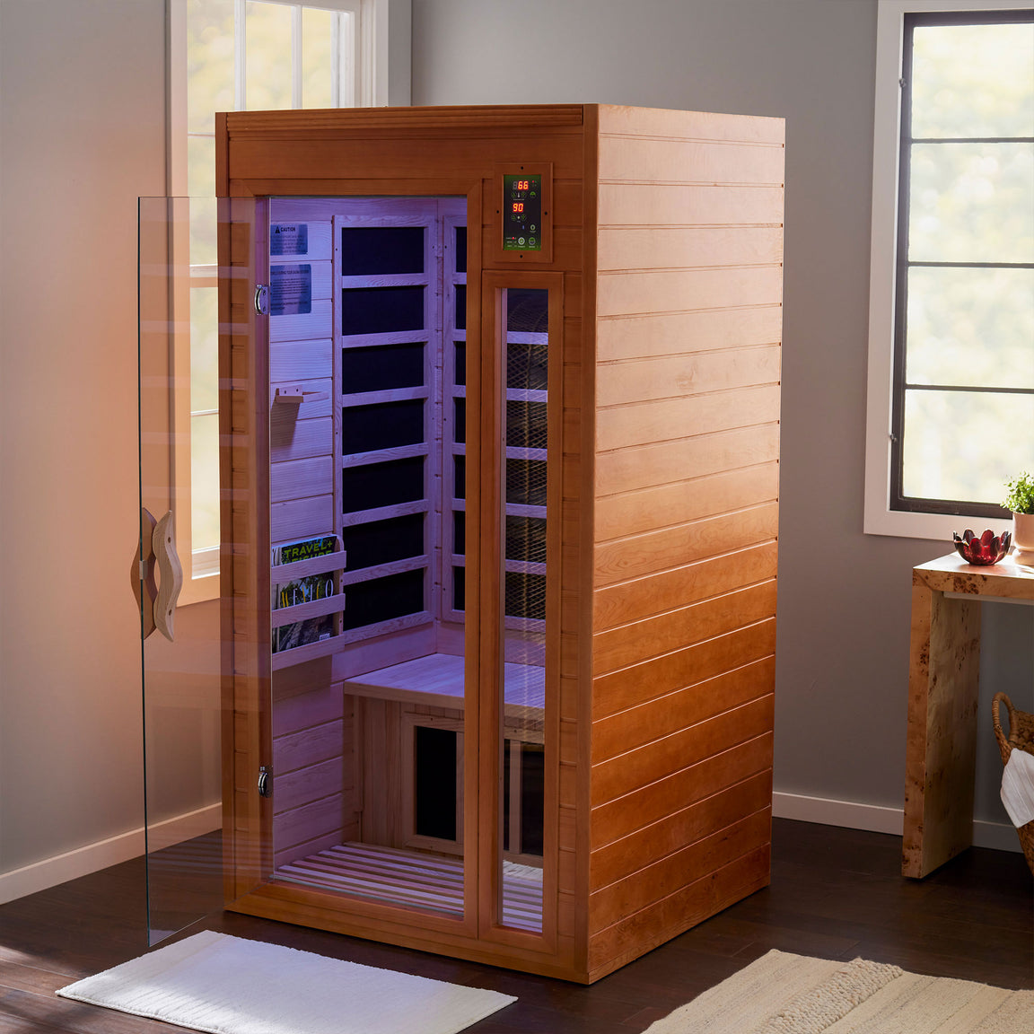 Dynamic Barcelona Elite 1-2-person Ultra Low EMF FAR Infrared Sauna - DYN-6106-01 Elite - accessory shot