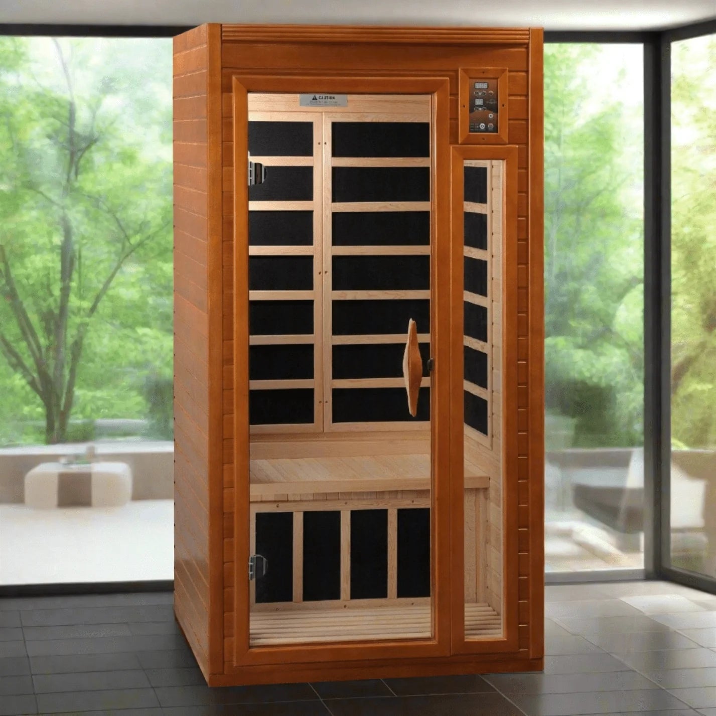 Dynamic Barcelona Elite 1-2-person Ultra Low EMF FAR Infrared Sauna - DYN-6106-01 Elite - package contents