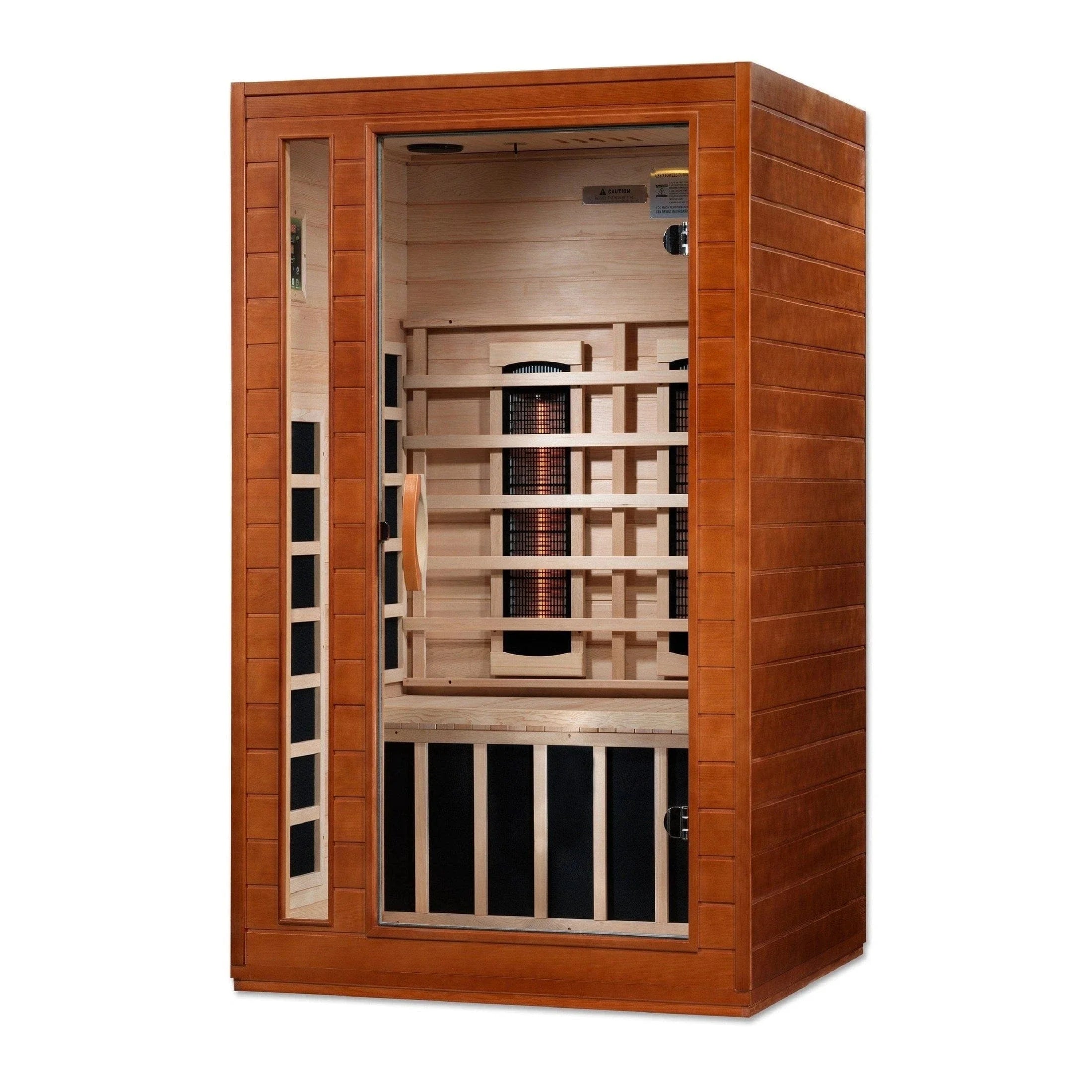 Dynamic "Cordoba" 2-Person Full Spectrum  Near Zero EMF FAR Infrared Sauna DYN-6203-02 FS - exterior front view