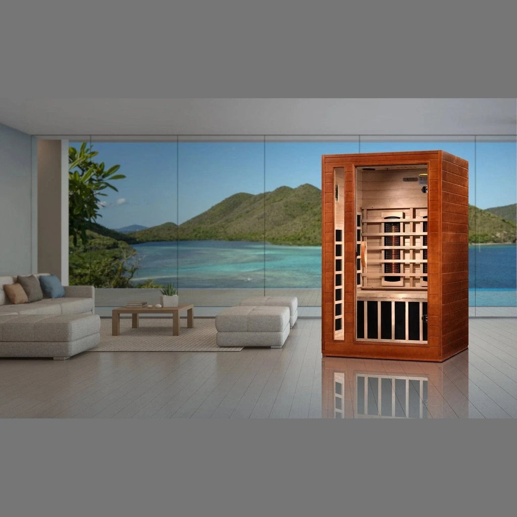 Dynamic "Cordoba" 2-Person Full Spectrum  Near Zero EMF FAR Infrared Sauna DYN-6203-02 FS - lifestyle scene