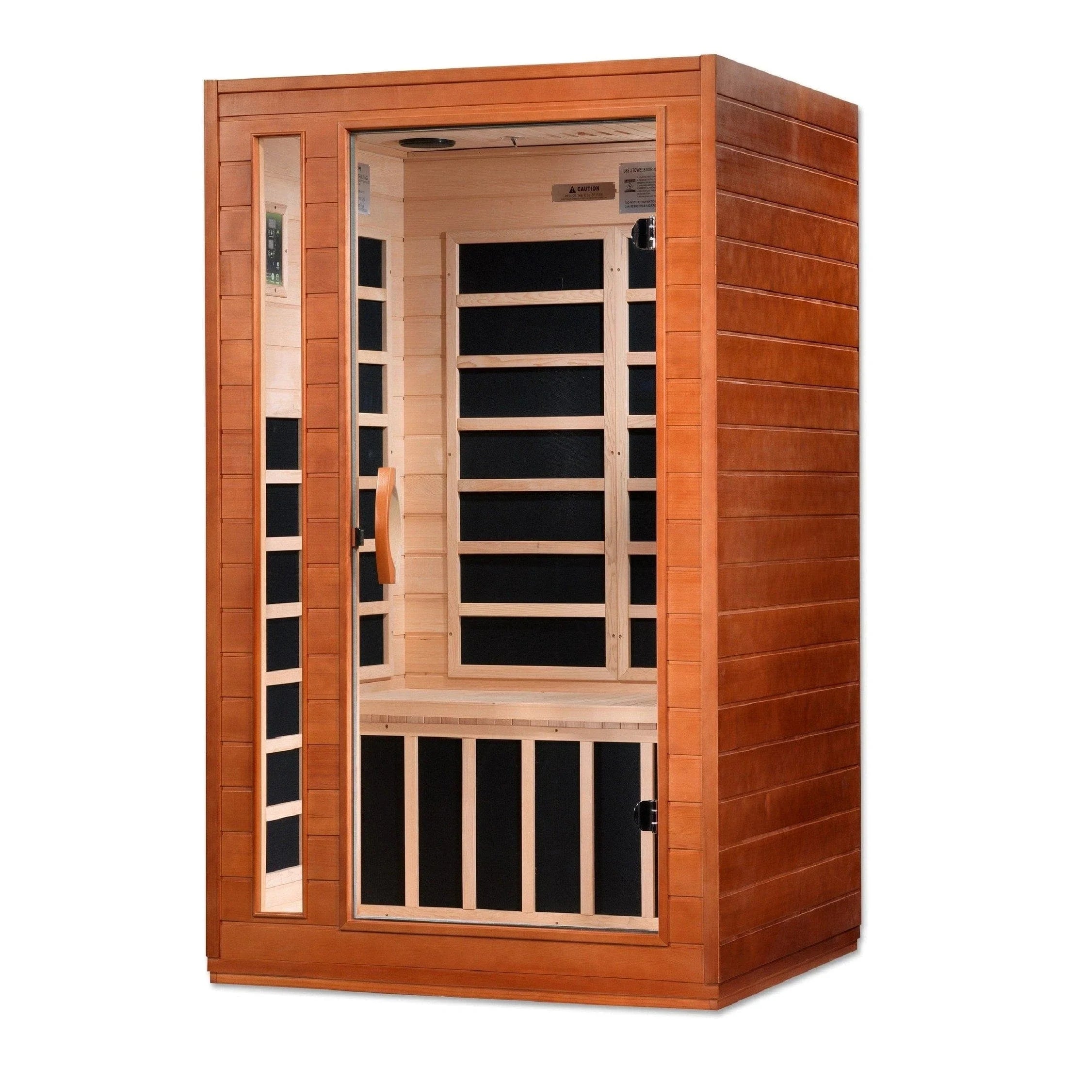 Dynamic "Cordoba" 2-person Low EMF FAR Infrared Sauna - DYN-6203-01 - side profile