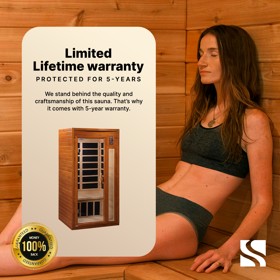 Dynamic "Gracia" 1-2-person Low EMF FAR Infrared Sauna DYN-6119-01 - heater detail