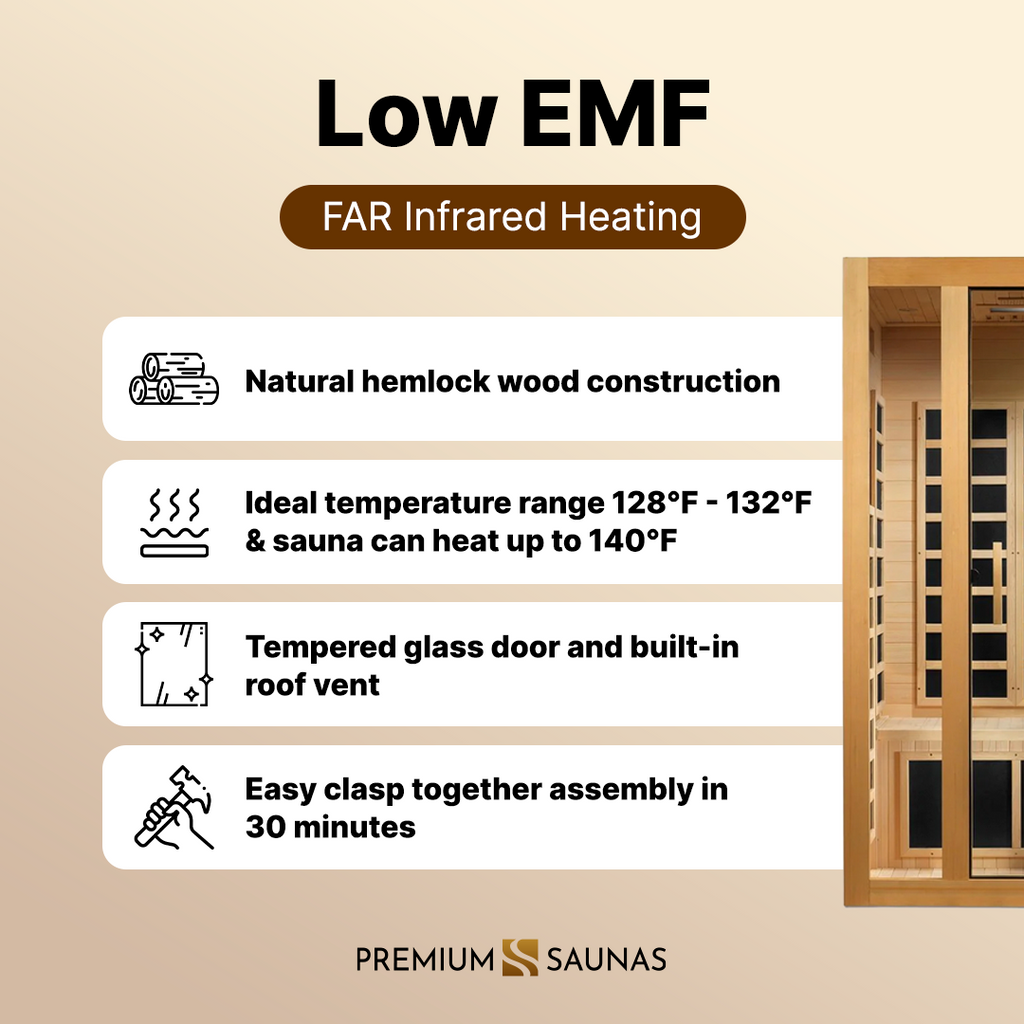 Dynamic "Gracia" 1-2-person Low EMF FAR Infrared Sauna DYN-6119-01 - lifestyle scene