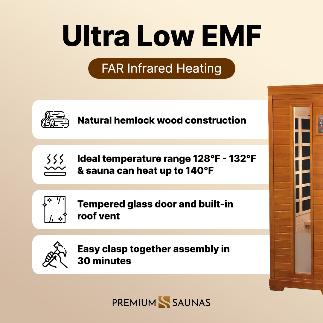Dynamic Heming Elite 2-person Corner Ultra Low EMF FAR Infrared Sauna - DYN-6225-02 Elite - lifestyle scene