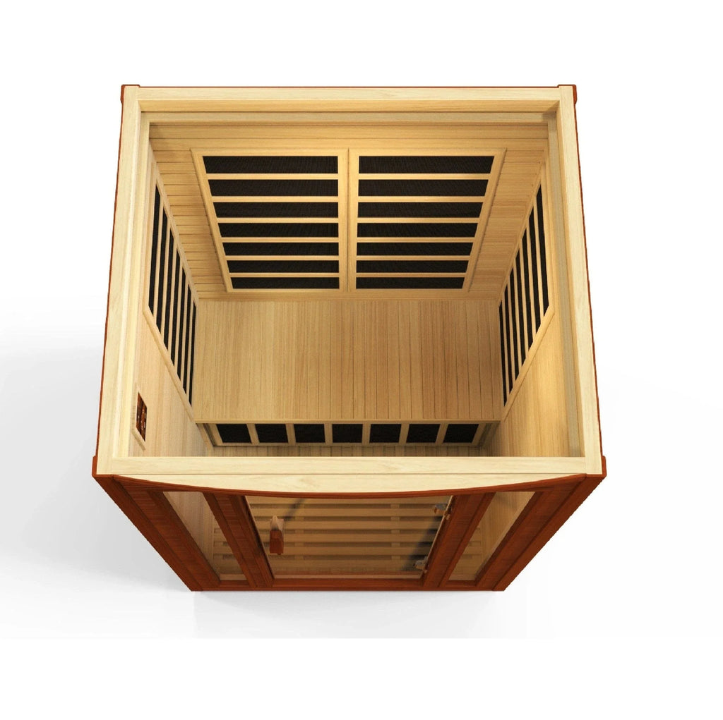 Dynamic "San Marino" 2-person Low EMF FAR Infrared Sauna DYN-6206-01 - lifestyle scene