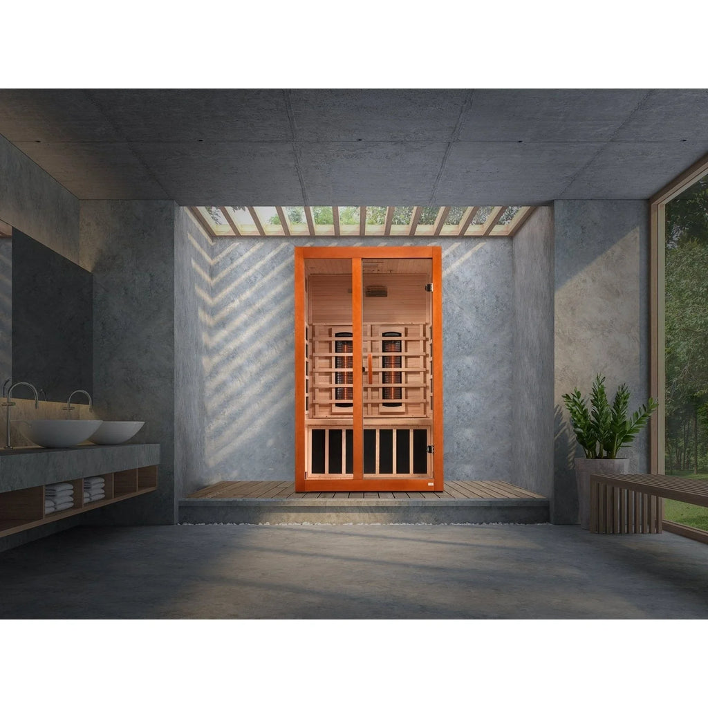 Dynamic "Santiago" 2-person Full Spectrum Near Zero EMF FAR Infrared Sauna DYN-6209-03 FS - package contents