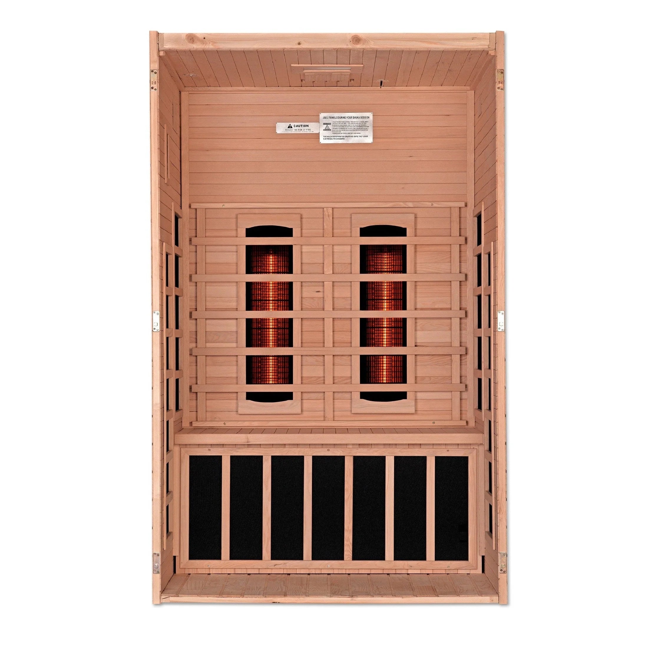 Dynamic "Santiago" 2-person Full Spectrum Near Zero EMF FAR Infrared Sauna DYN-6209-03 FS - rear view