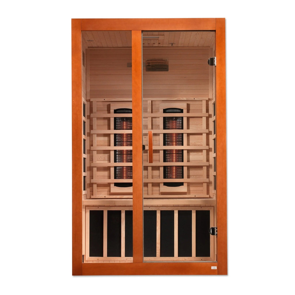 Dynamic "Santiago" 2-person Full Spectrum Near Zero EMF FAR Infrared Sauna DYN-6209-03 FS - spec close-up