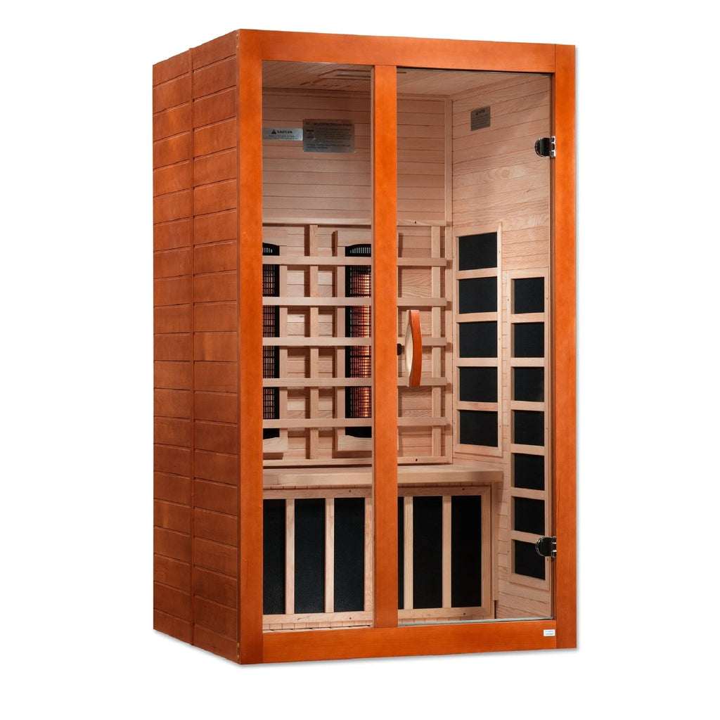 Dynamic "Santiago" 2-person Full Spectrum Near Zero EMF FAR Infrared Sauna DYN-6209-03 FS - bench detail
