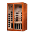 Dynamic "Santiago" 2-person Full Spectrum Near Zero EMF FAR Infrared Sauna DYN-6209-03 FS - exterior front view