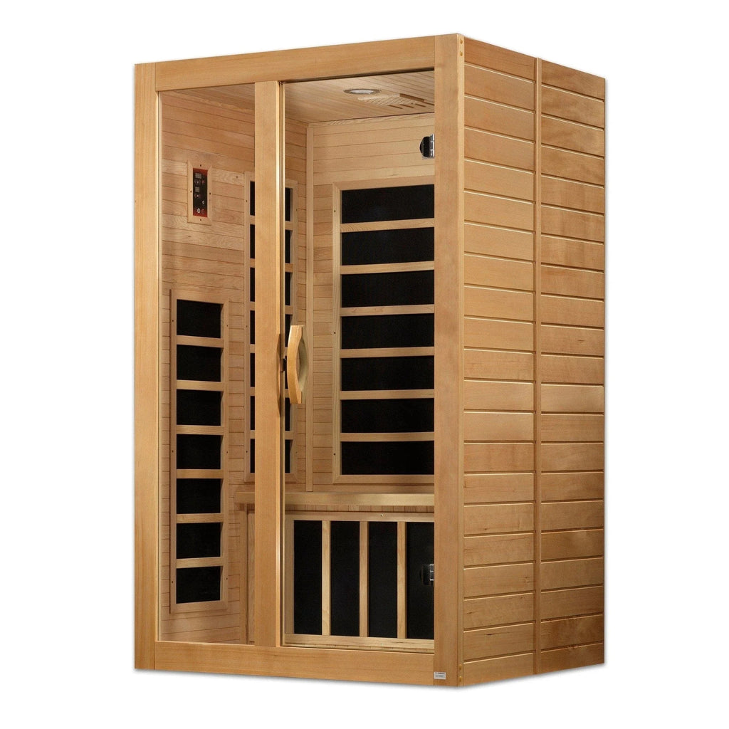 Dynamic "Santiago" 2-person Low EMF FAR Infrared Sauna DYN-6209-01 - control panel detail