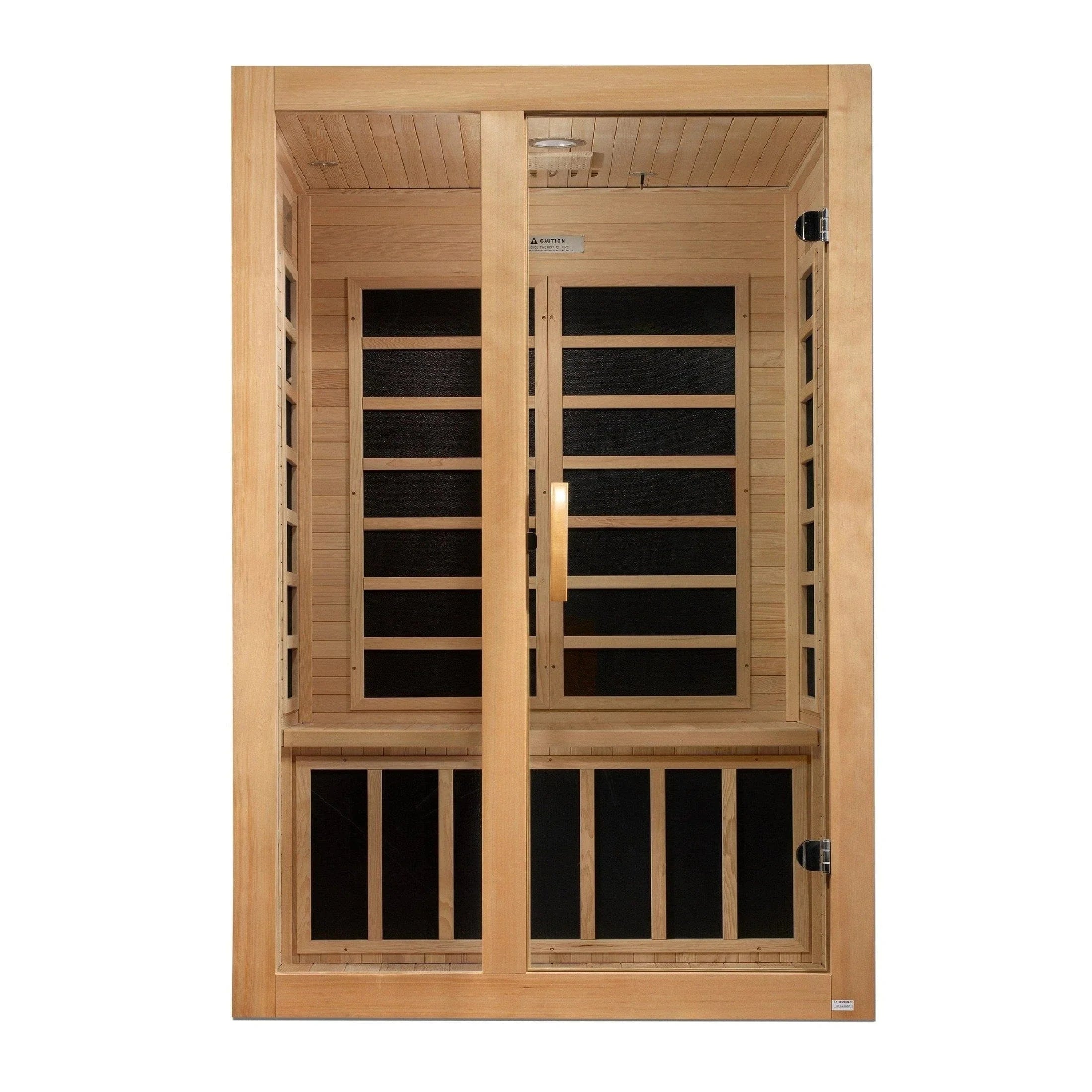 Dynamic "Santiago" 2-person Low EMF FAR Infrared Sauna DYN-6209-01 - interior detail
