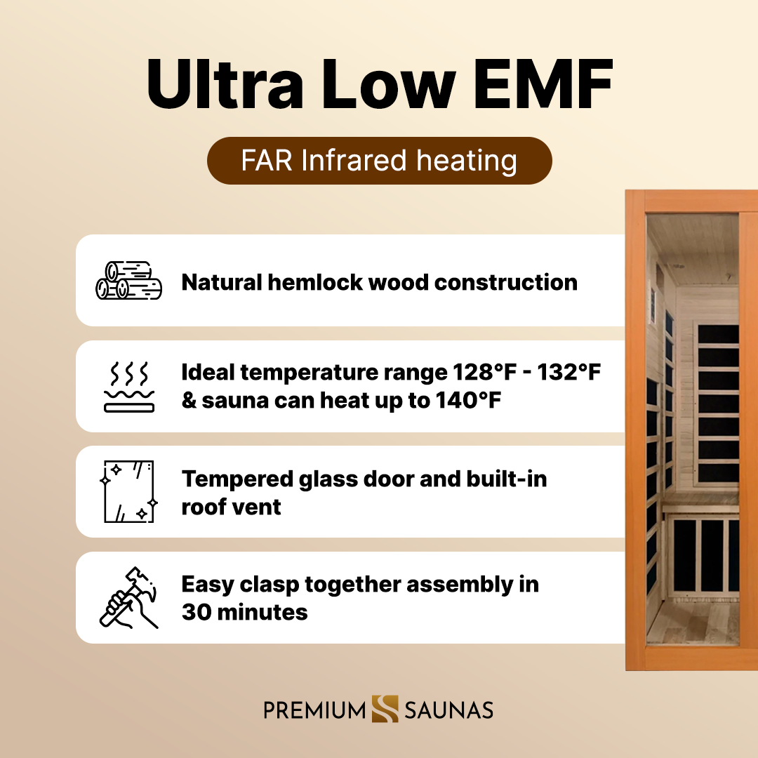Dynamic Santiago Elite 2-person Ultra Low EMF FAR Infrared Sauna - DYN-6209-02 Elite - lifestyle scene