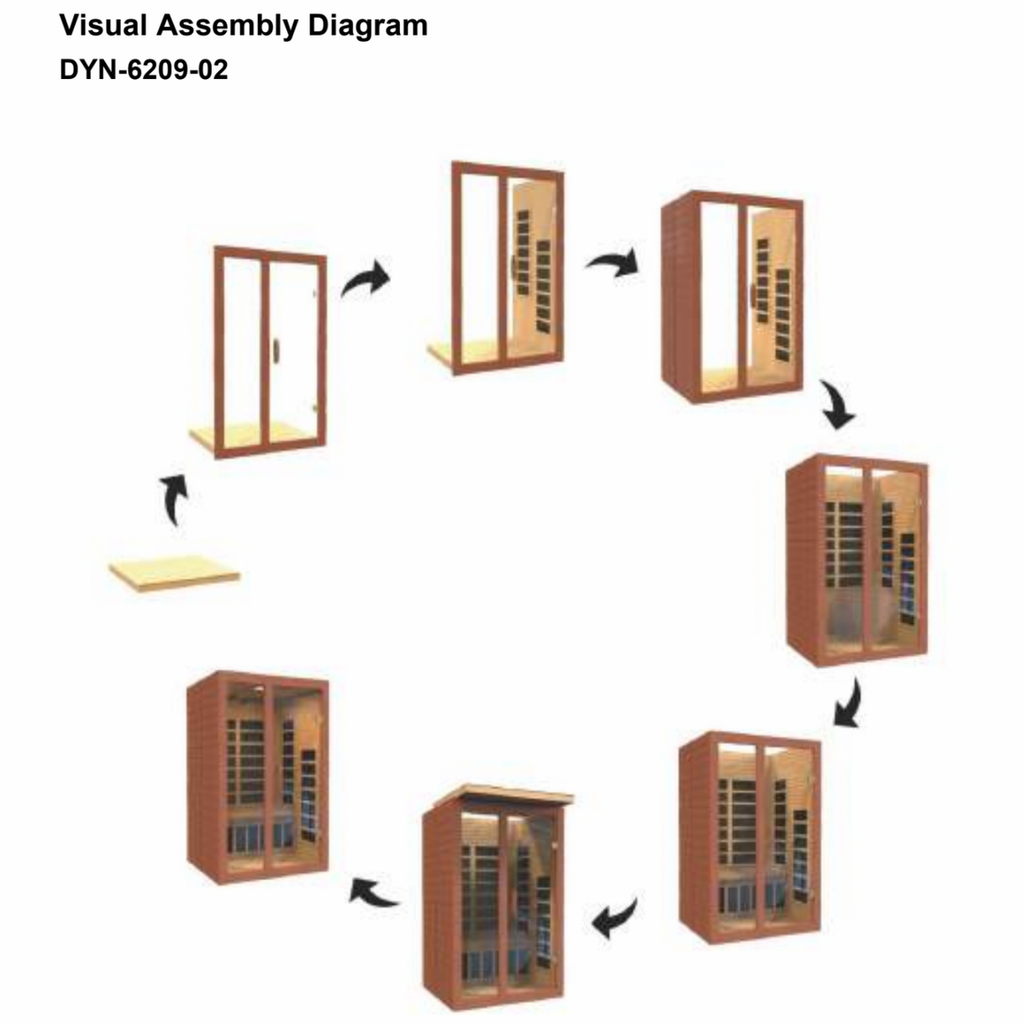 Dynamic Santiago Elite 2-person Ultra Low EMF FAR Infrared Sauna - DYN-6209-02 Elite - lighting detail