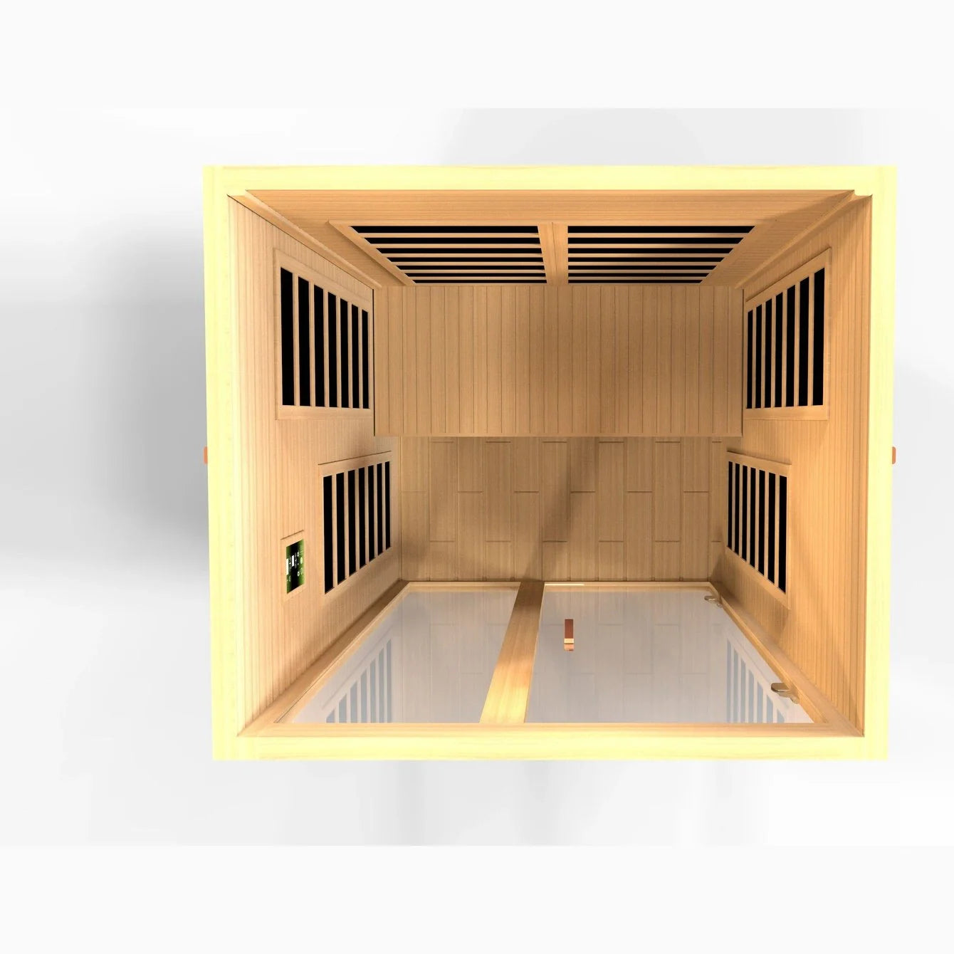 Dynamic Santiago Elite 2-person Ultra Low EMF FAR Infrared Sauna - DYN-6209-02 Elite - rear view
