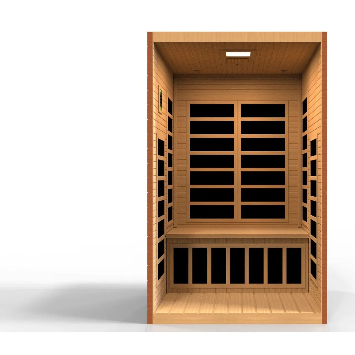 Dynamic Santiago Elite 2-person Ultra Low EMF FAR Infrared Sauna - DYN-6209-02 Elite - bench detail
