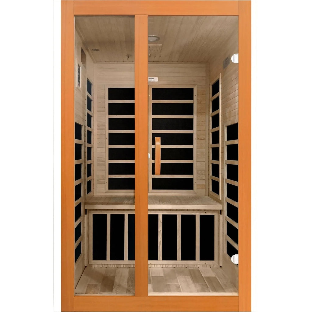 Dynamic Santiago Elite 2-person Ultra Low EMF FAR Infrared Sauna - DYN-6209-02 Elite - door detail