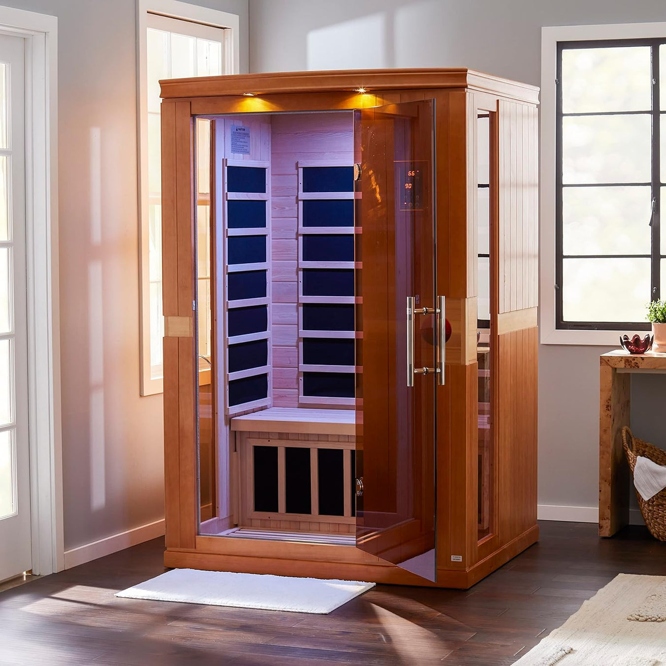 Dynamic "Venice" 2-person Low EMF FAR Infrared Sauna DYN-6210-01 - installation view