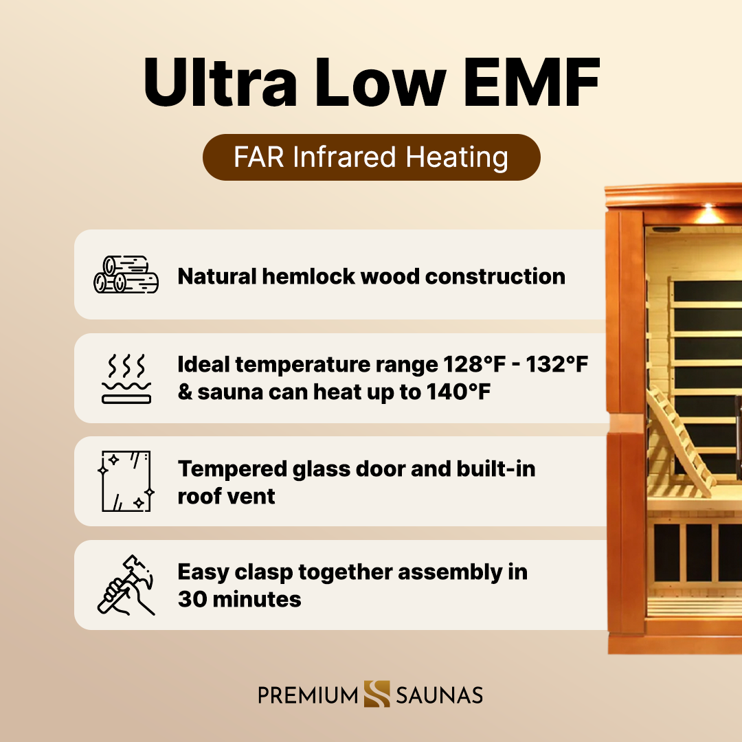 Dynamic Venice Elite 2-person Ultra Low EMF FAR Infrared Sauna - DYN-6210-01 Elite - lifestyle scene