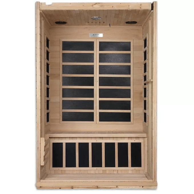 Dynamic Venice Elite 2-person Ultra Low EMF FAR Infrared Sauna - DYN-6210-01 Elite - bench detail