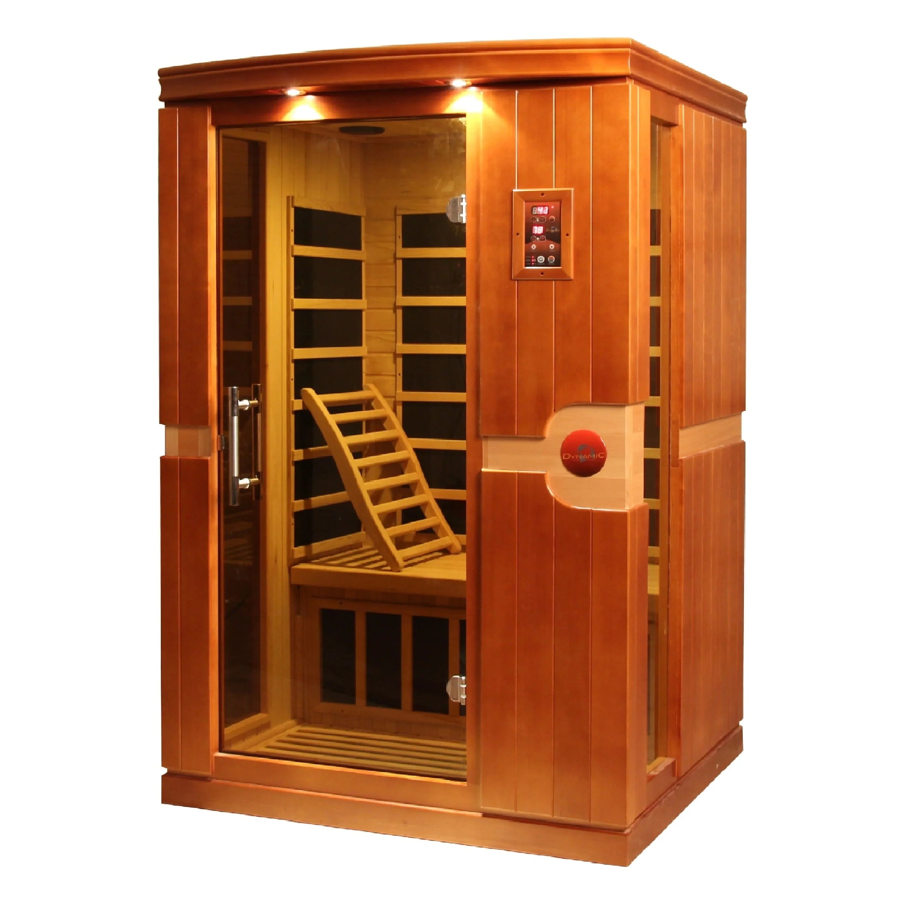 Dynamic Venice Elite 2-person Ultra Low EMF FAR Infrared Sauna - DYN-6210-01 Elite - door detail