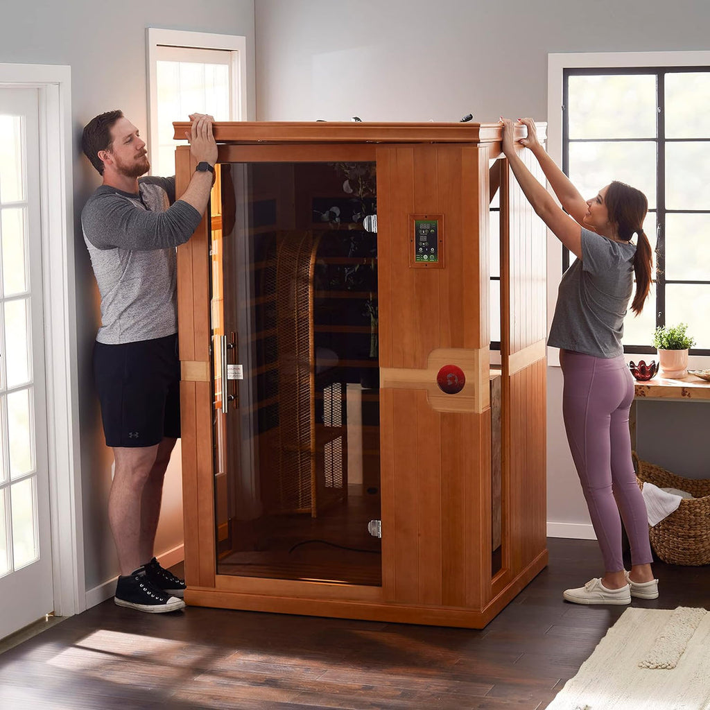 Dynamic Venice Elite 2-person Ultra Low EMF FAR Infrared Sauna - DYN-6210-01 Elite - installation view