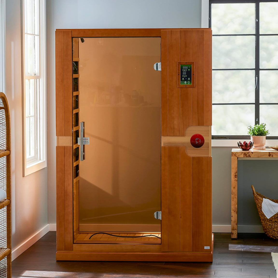 Dynamic Venice Elite 2-person Ultra Low EMF FAR Infrared Sauna - DYN-6210-01 Elite - lighting detail