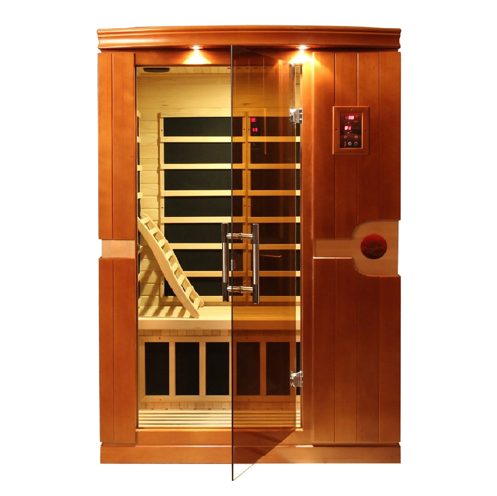Dynamic Venice Elite 2-person Ultra Low EMF FAR Infrared Sauna - DYN-6210-01 Elite - exterior front view