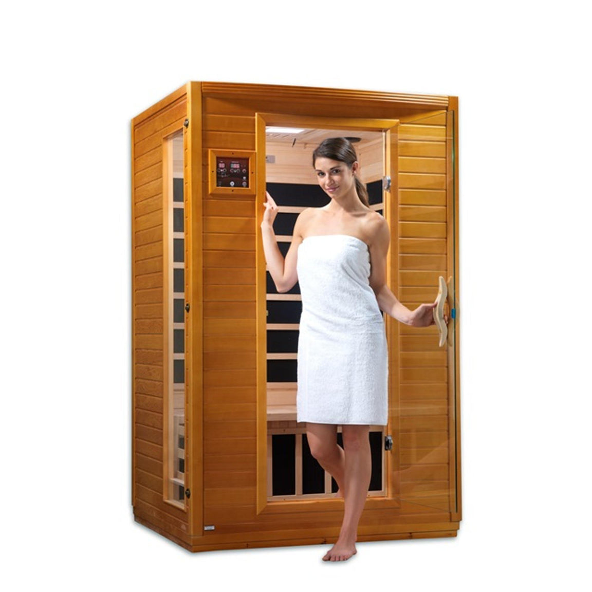 Dynamic "Versailles" 2-person Low EMF FAR Infrared Sauna DYN-6202-03 - dimensions overview