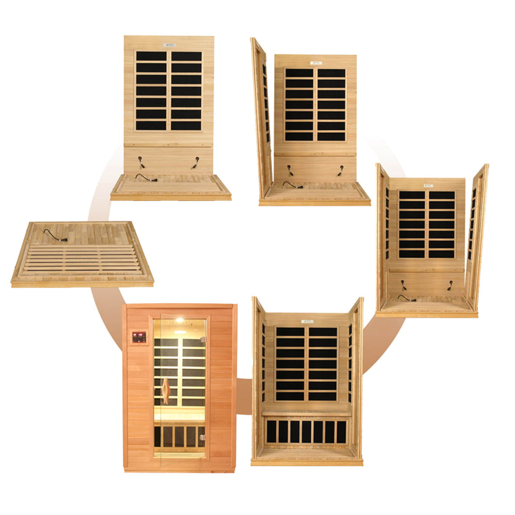 Dynamic "Versailles" 2-person Low EMF FAR Infrared Sauna DYN-6202-03 - ventilation detail