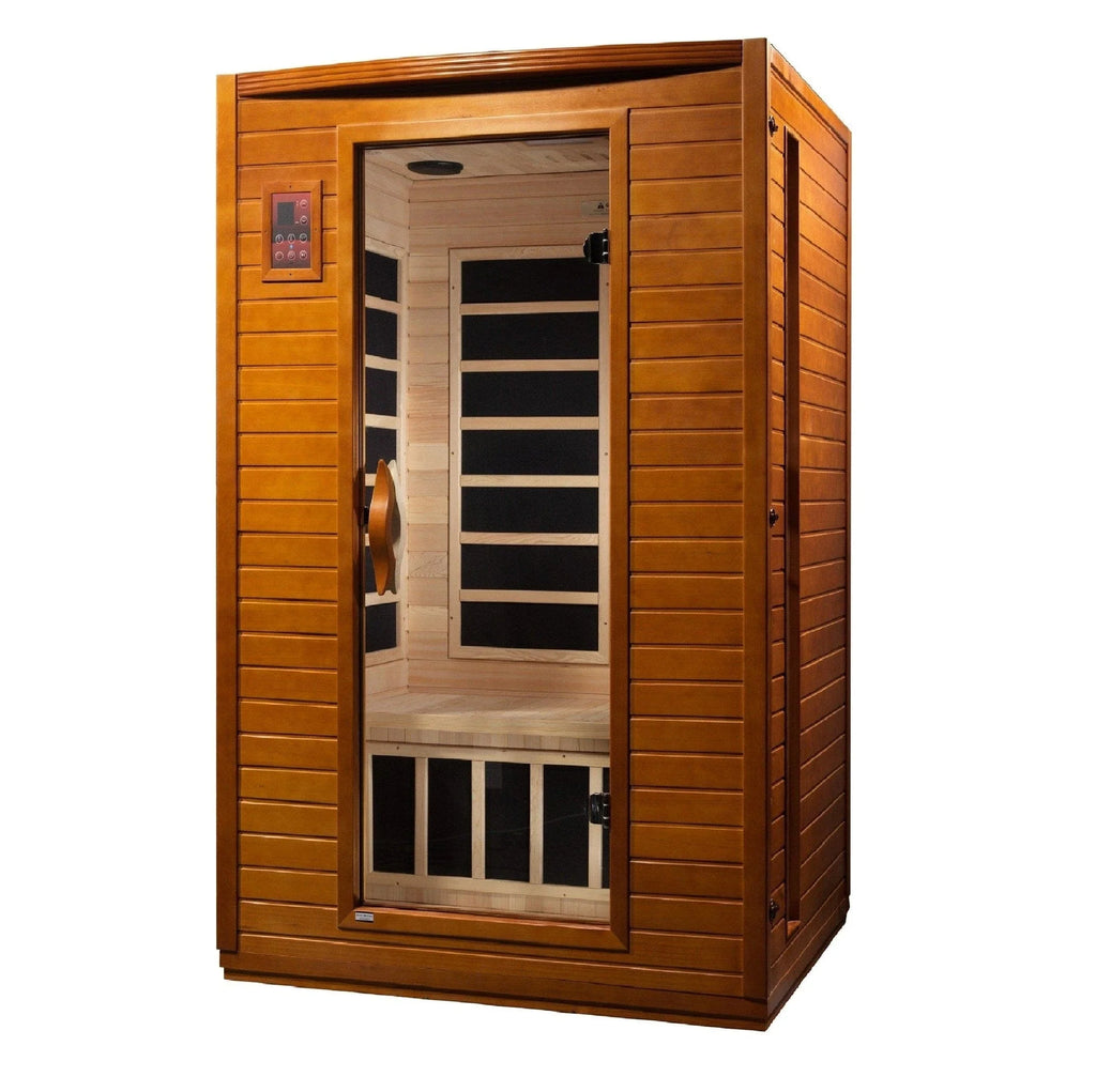 Dynamic "Versailles" 2-person Low EMF FAR Infrared Sauna DYN-6202-03 - exterior front view