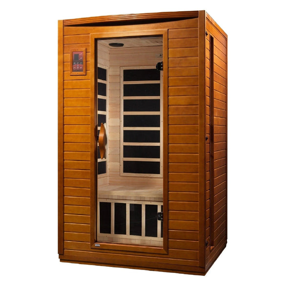 Dynamic "Versailles" 2-person Low EMF FAR Infrared Sauna DYN-6202-03 - exterior front view
