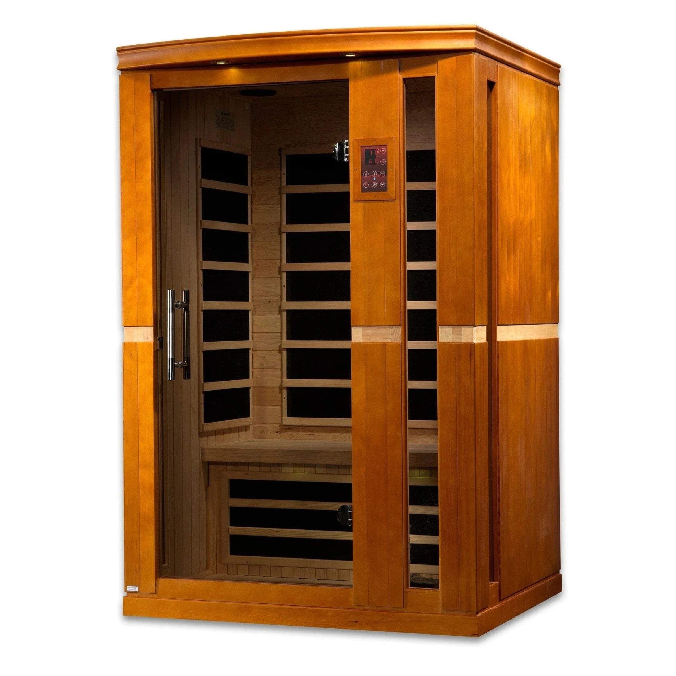 Dynamic "Vittoria" 2-person Low EMF FAR Infrared Sauna - DYN-6220-01 - exterior front view