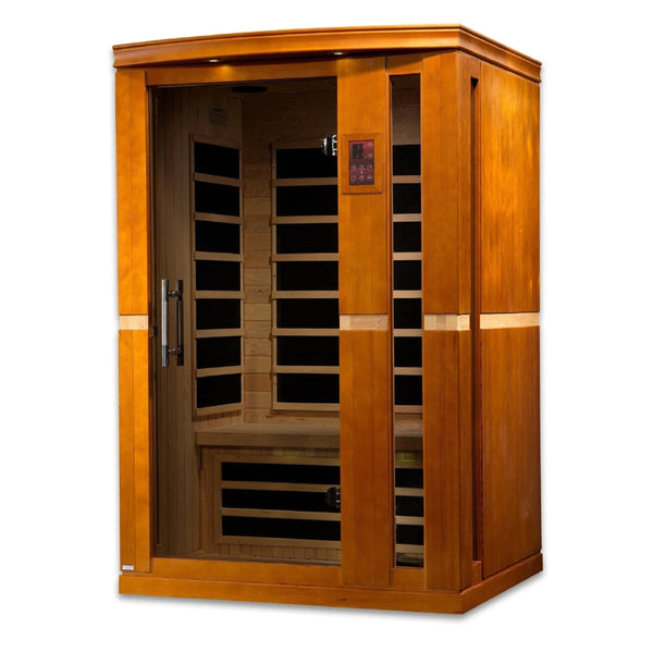 Dynamic "Vittoria" 2-person Low EMF FAR Infrared Sauna - DYN-6220-01 - exterior front view