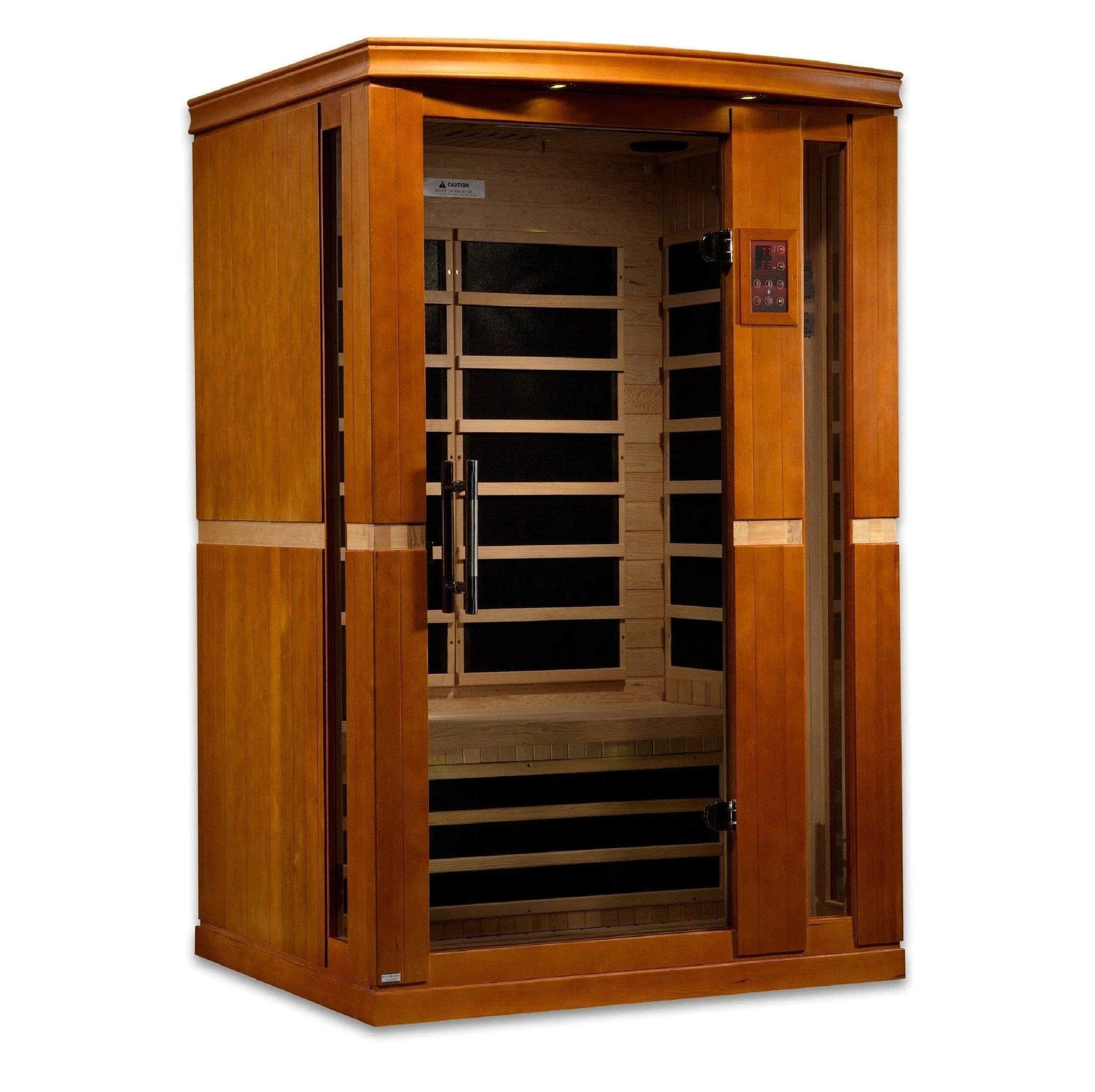 Dynamic "Vittoria" 2-person Low EMF FAR Infrared Sauna - DYN-6220-01 - interior detail