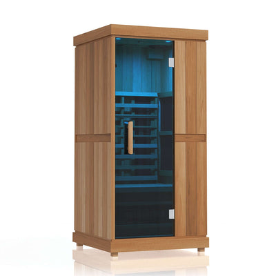 Finnmark FD-1 Full Spectrum 1-Person Infrared Sauna - dimensions overview