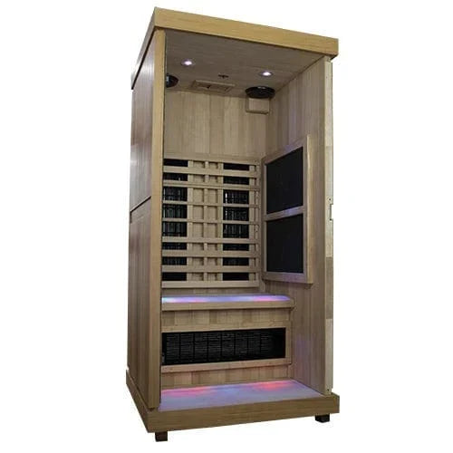Finnmark FD-1 Full Spectrum 1-Person Infrared Sauna - lifestyle scene
