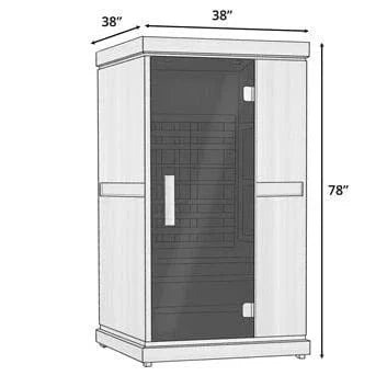 Finnmark FD-1 Full Spectrum 1-Person Infrared Sauna - rear view