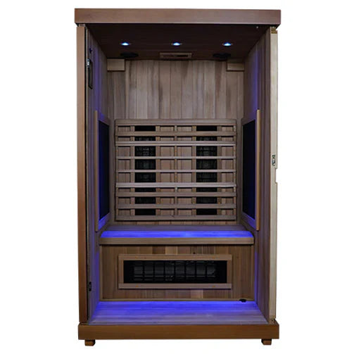 Finnmark FD-2 Full Spectrum 2-Person Infrared Sauna - bench detail
