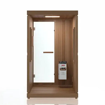 Finnmark FD-4 Trinity Infrared and Traditional 2-Person Hybrid Sauna - lighting detail
