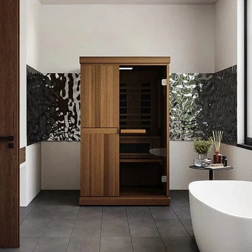 Finnmark FD-4 Trinity Infrared and Traditional 2-Person Hybrid Sauna - control panel detail