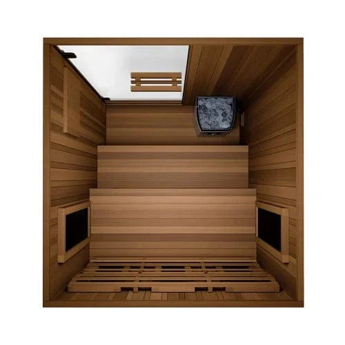 Finnmark FD-4 Trinity Infrared and Traditional 2-Person Hybrid Sauna - side profile
