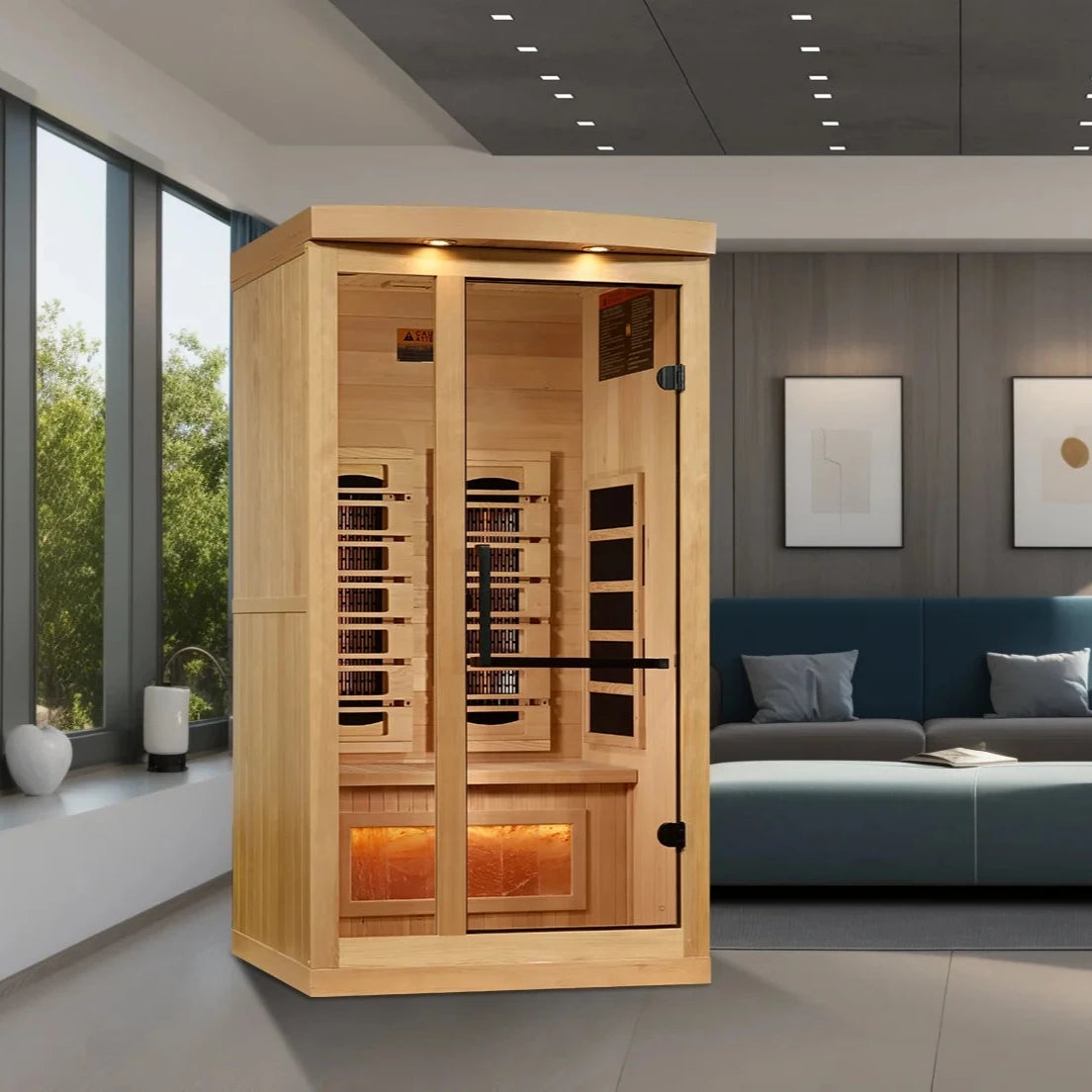 Golden Designs 1-2-Person 2025 Reserve Edition GDI-8010-03 Full Spectrum with Himalayan Salt Bar - ventilation detail